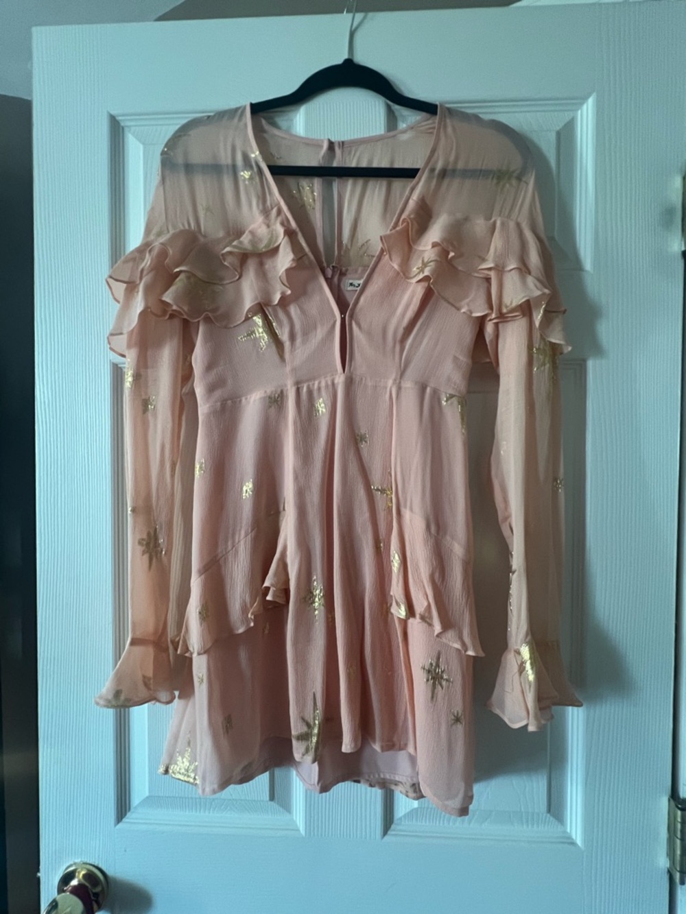 For Love & Lemons Gilded Star Mini Dress - Picture 3 of 5